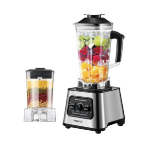 ChilTok SK66 5500W Commercial Blender with 2.5L Jar & Dry Grinding Cup